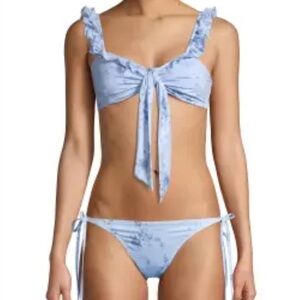 LoveShackFancy Floral Print Bikini Set